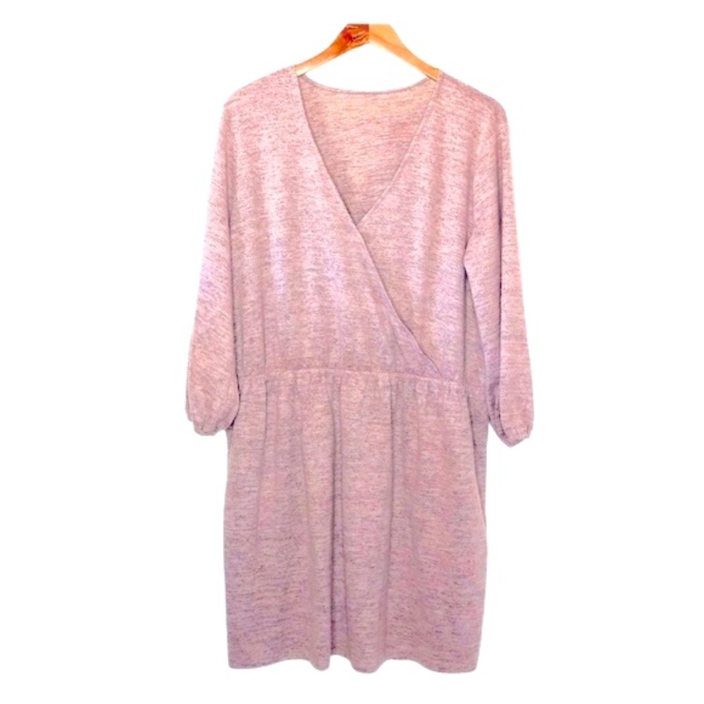 Daisy Lane Heather Purple/Pink Knit Midi Dress